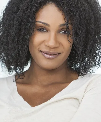 Gorgeous woman smiling after microeedling